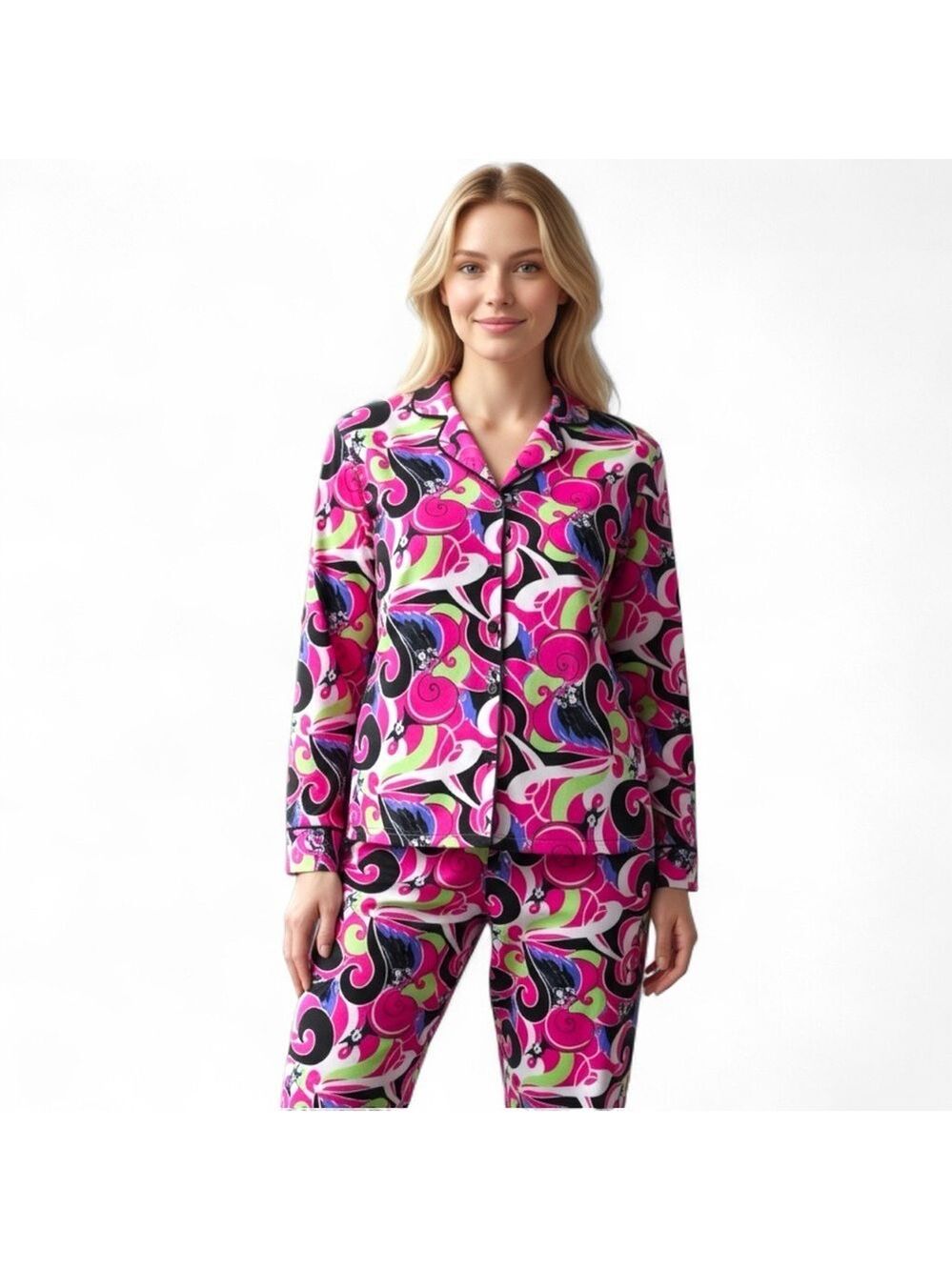 Disney Size S 100% Cotton Villains Maleficent Halloween Pajama Set Villains